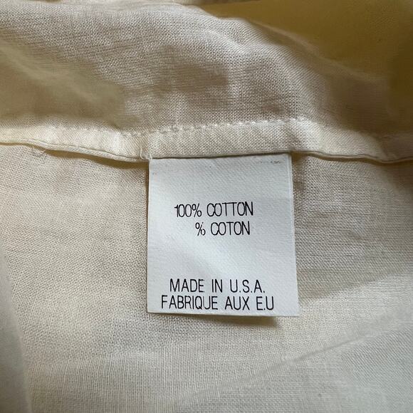 Theory Women's Bianca Keyhole Cotton Pin Tuck Blouse Size Medium Breathable - Picture 6 of 10